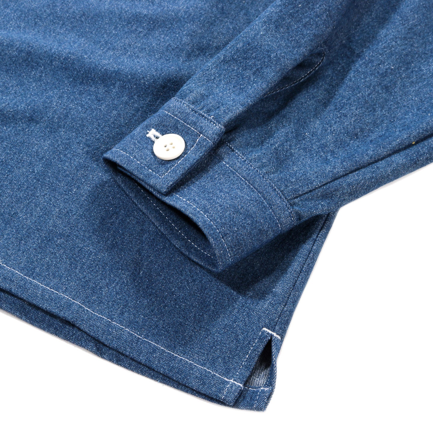 S.K. MANOR HILL TASK SHIRT JACKET LIGHT BLUE INDIGO DENIM
