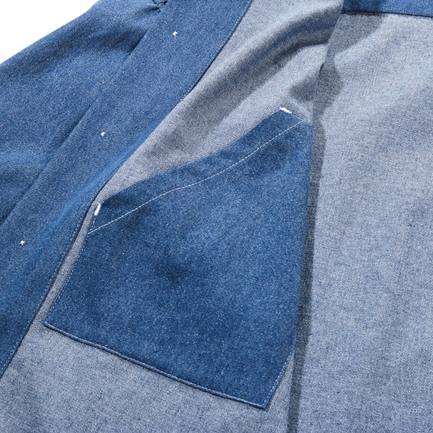 S.K. MANOR HILL TASK SHIRT JACKET LIGHT BLUE INDIGO DENIM