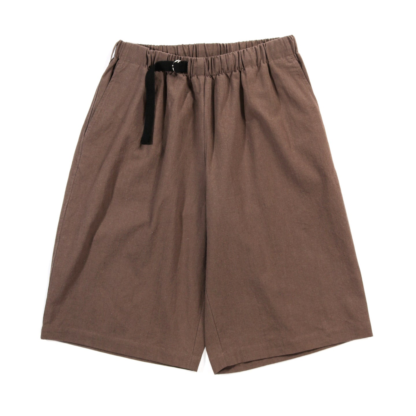 S.K. MANOR HILL PALEGO SHORT BROWN LINEN COTTON