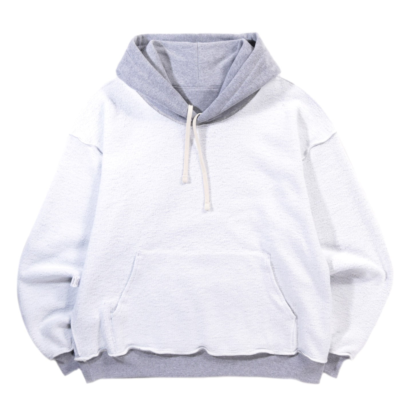 S.K. MANOR HILL REVERSIBLE EVERT HOODIE HEATHER GREY COTTON FLEECE