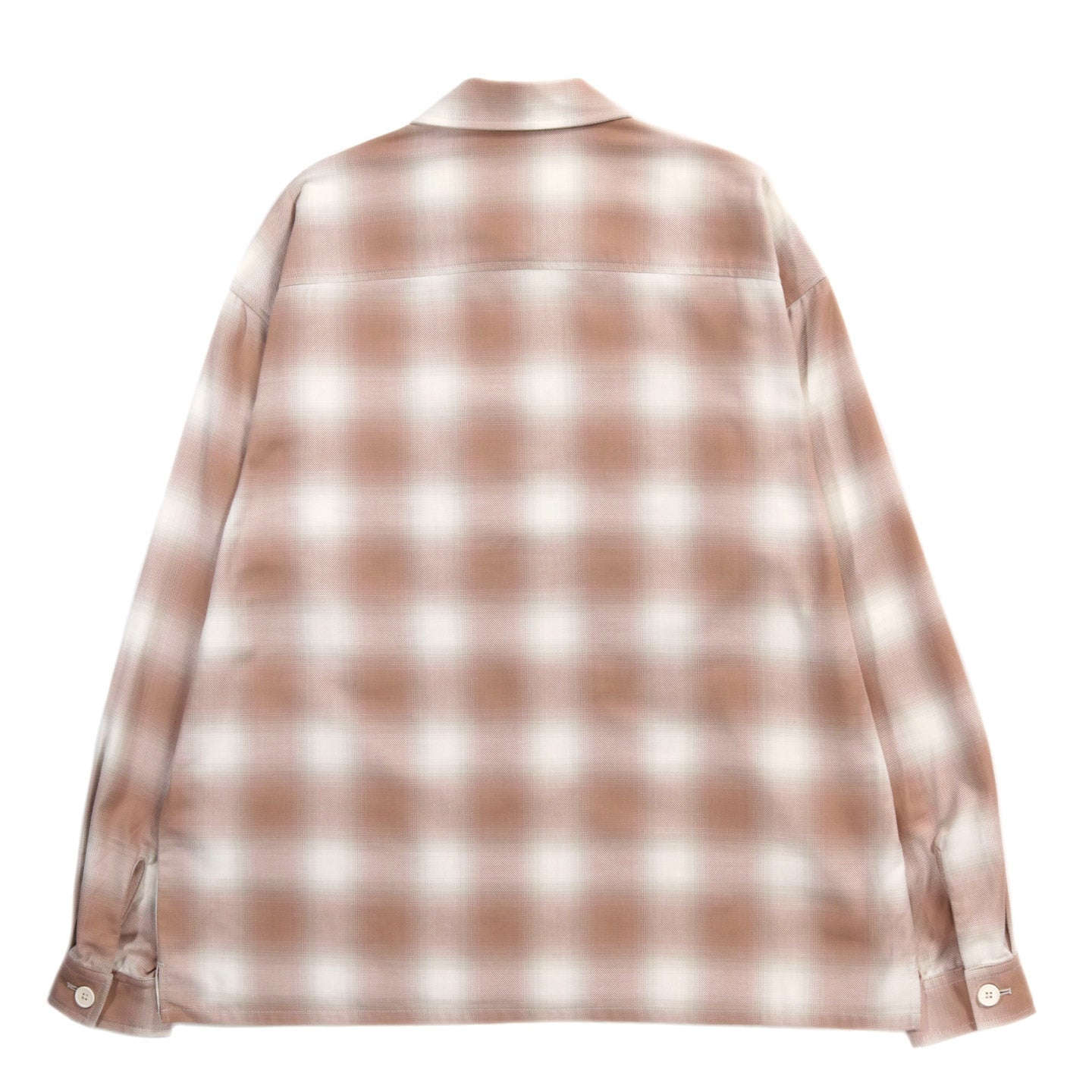 S.K. MANOR HILL TASK SHIRT JACKET PINK / SAND ORGANIC COTTON FLANNEL