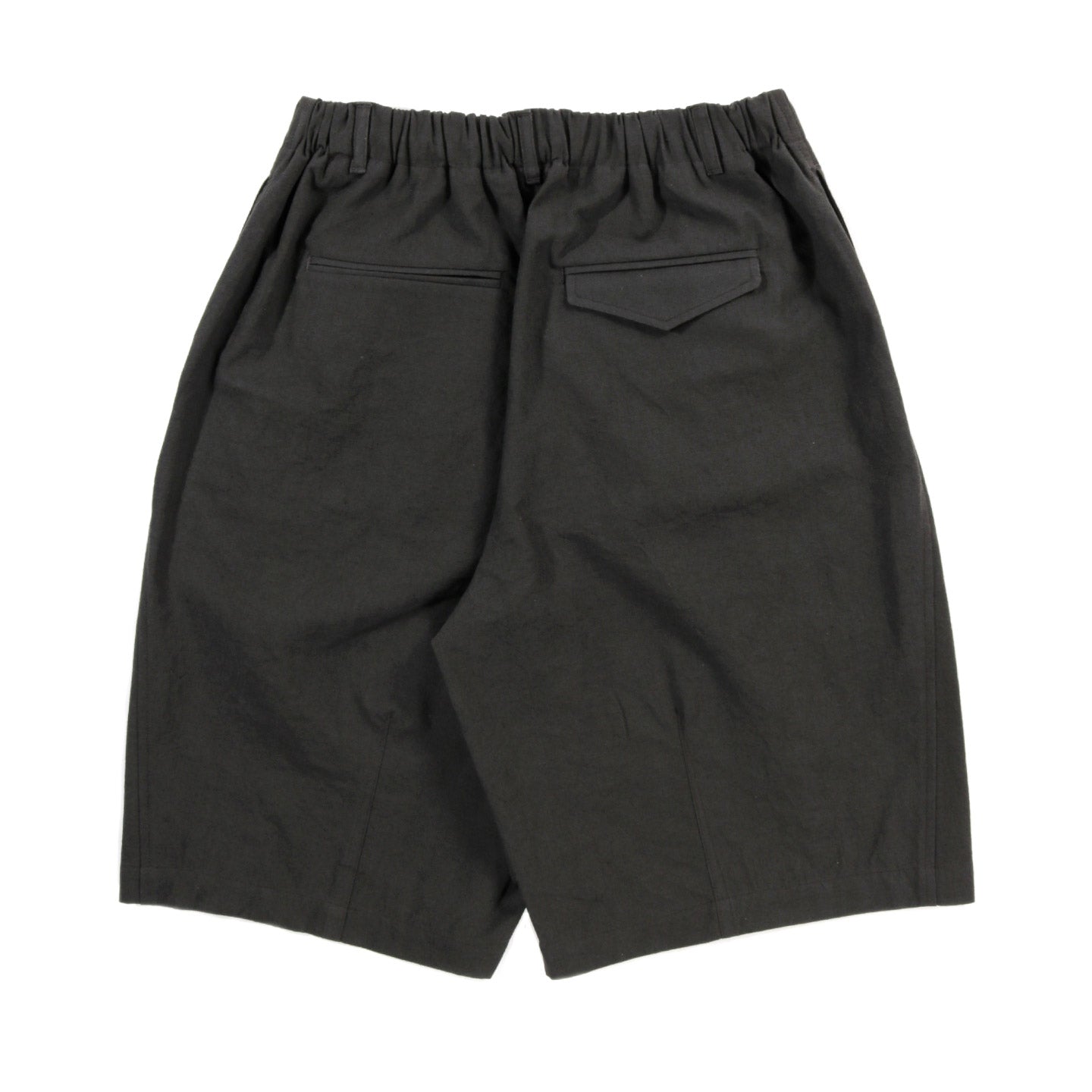 S.K. MANOR HILL SOLAR SHORT ANTIQUE BLACK LINEN COTTON
