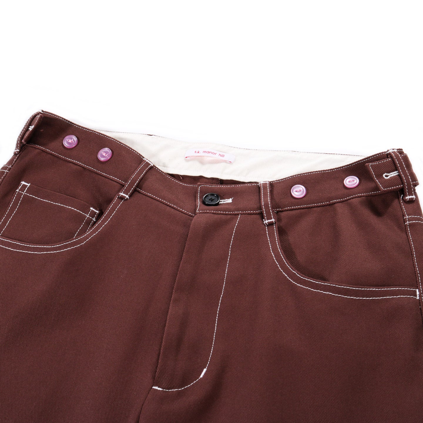 S.K. MANOR HILL RANCH PANT BROWN COTTON TWILL