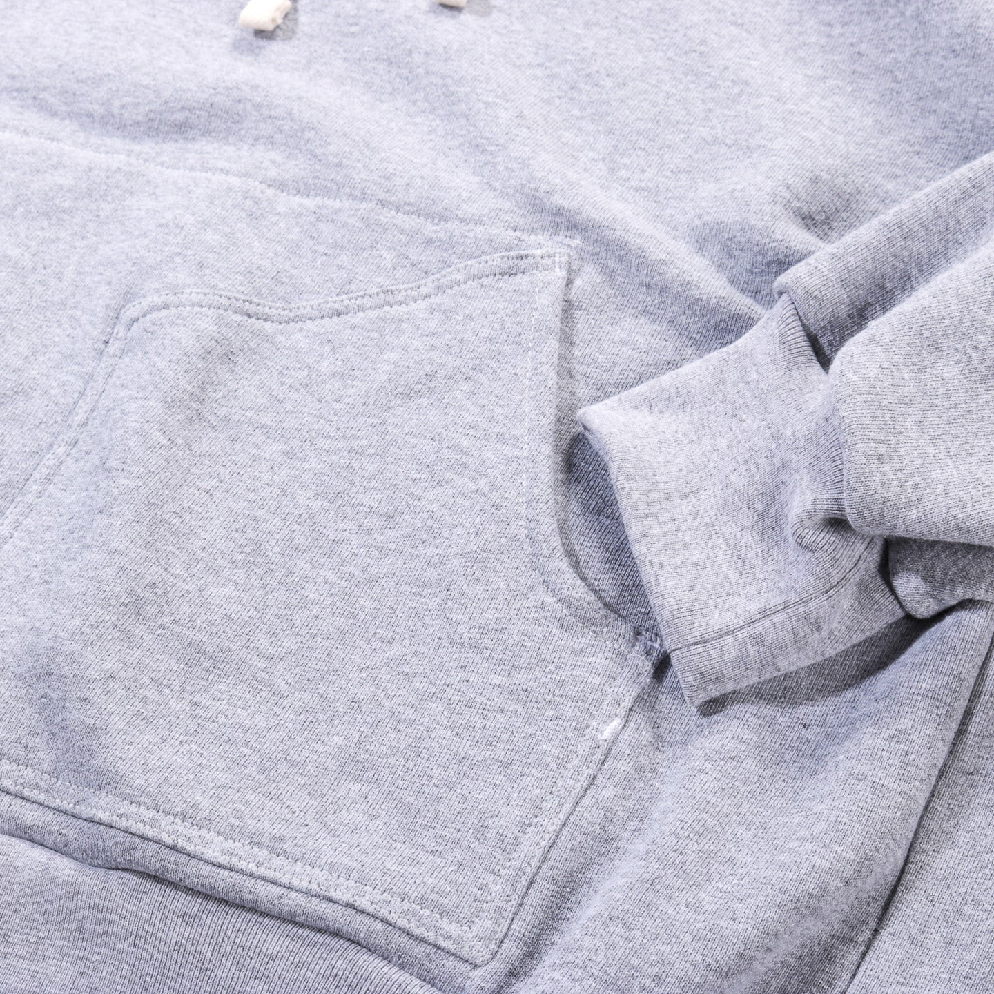 S.K. MANOR HILL REVERSIBLE EVERT HOODIE HEATHER GREY COTTON FLEECE