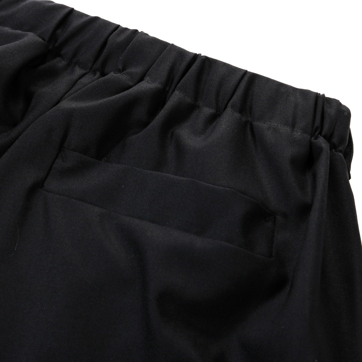 S.K. MANOR HILL PALEGO SHORT BLACK TROPICAL WOOL
