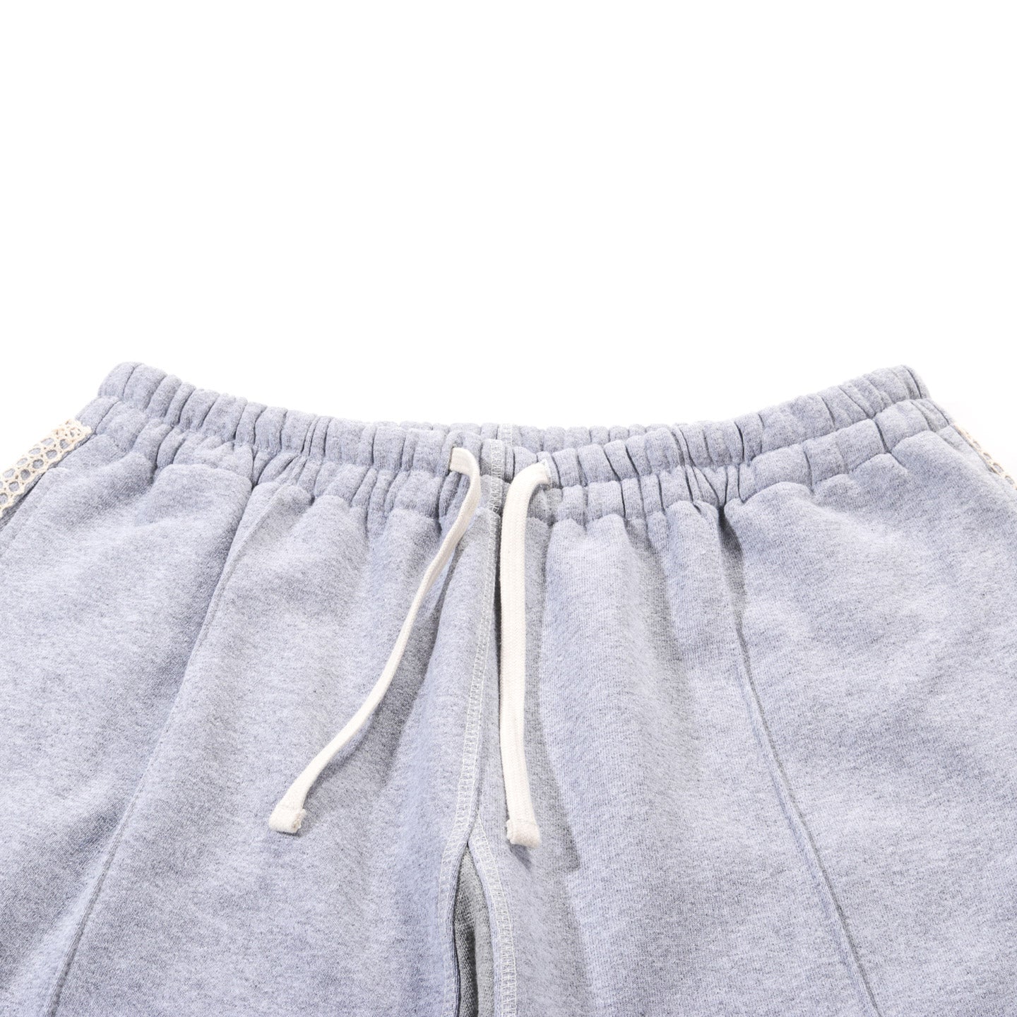 S.K. MANOR HILL SAUNTER PANT HEATHER GREY COTTON FLEECE / NATURAL TRIM