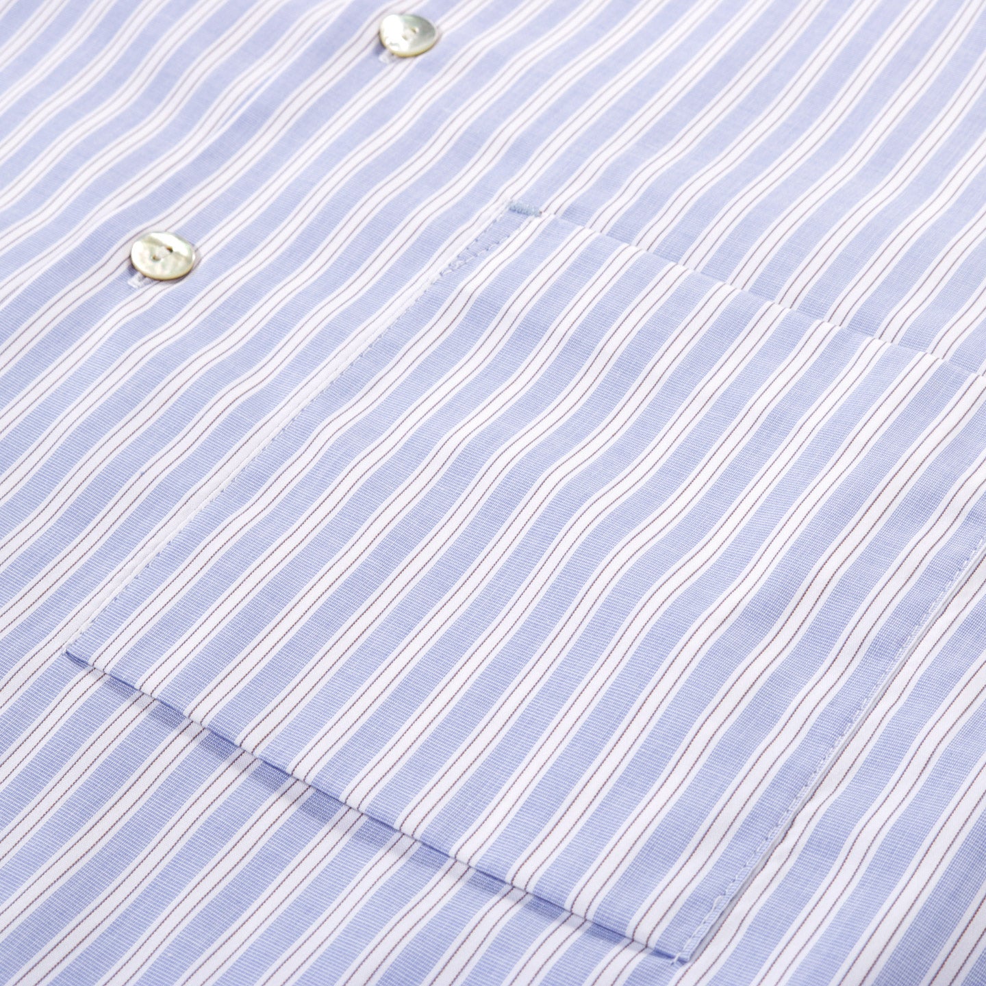 S.K. MANOR HILL ALOHA SHIRT LT. BLUE / BURGUNDY STRIPES COTTON