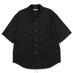 S.K. MANOR HILL SAGE SHIRT BLACK TRANSLUCENT COTTON | TODAY CLOTHING