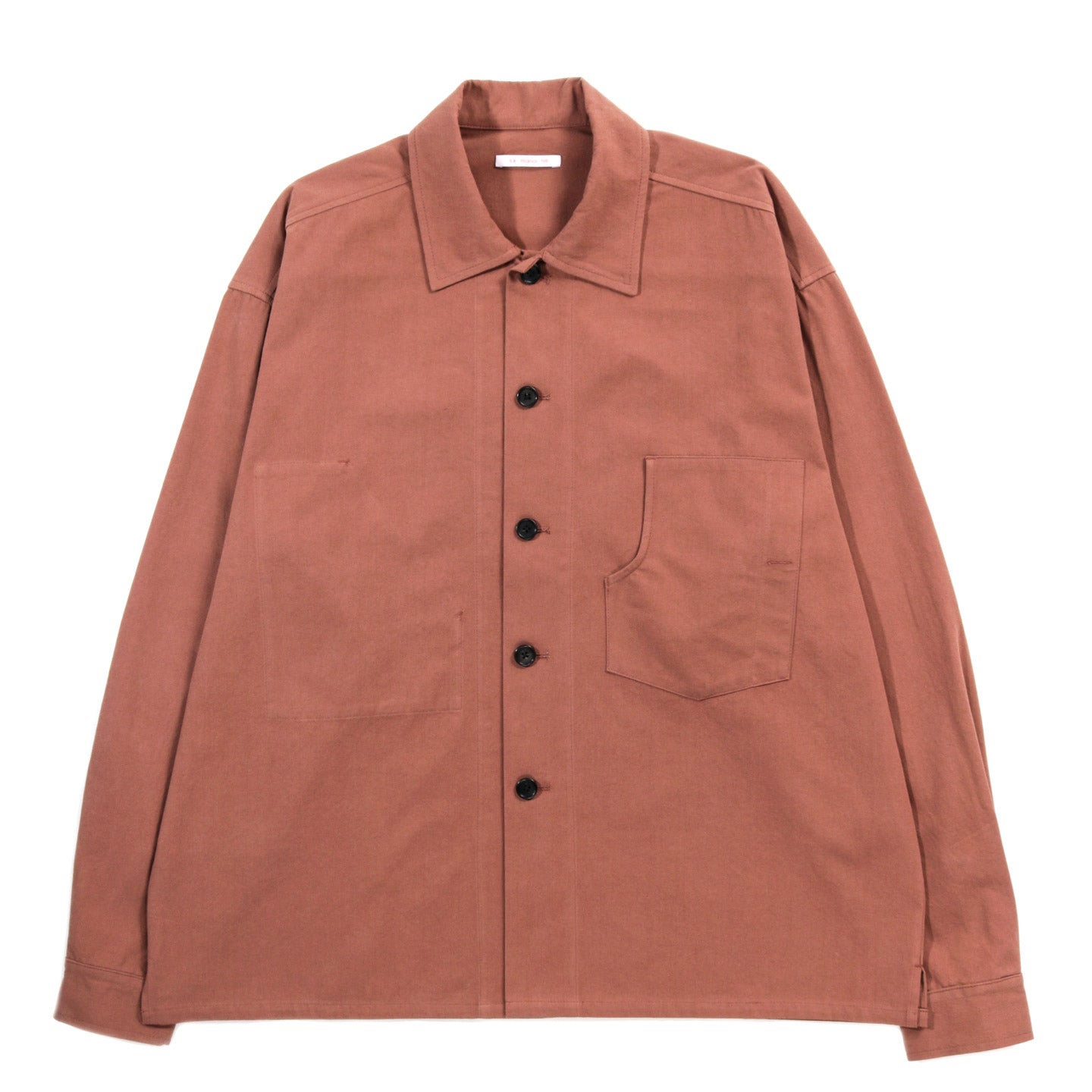 S.K. MANOR HILL TASK SHIRT JACKET LIGHT BROWN ORGANIC COTTON