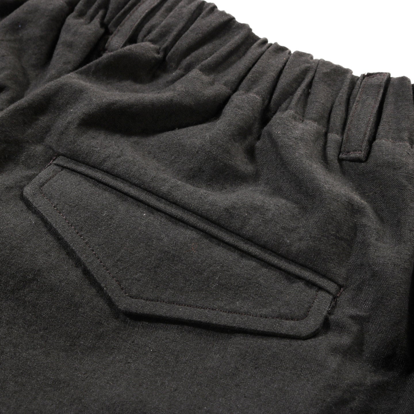 S.K. MANOR HILL SOLAR SHORT ANTIQUE BLACK LINEN COTTON