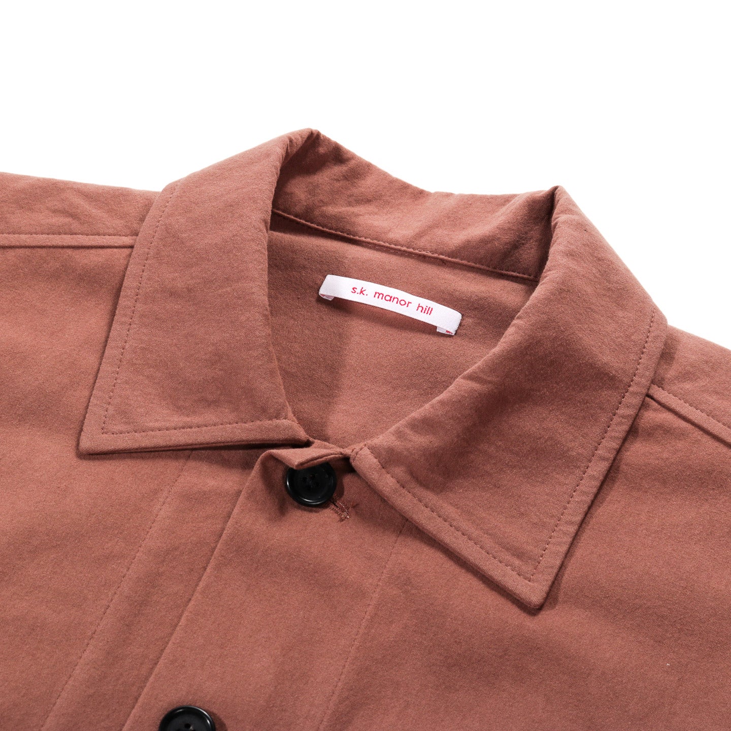 S.K. MANOR HILL TASK SHIRT JACKET LIGHT BROWN ORGANIC COTTON