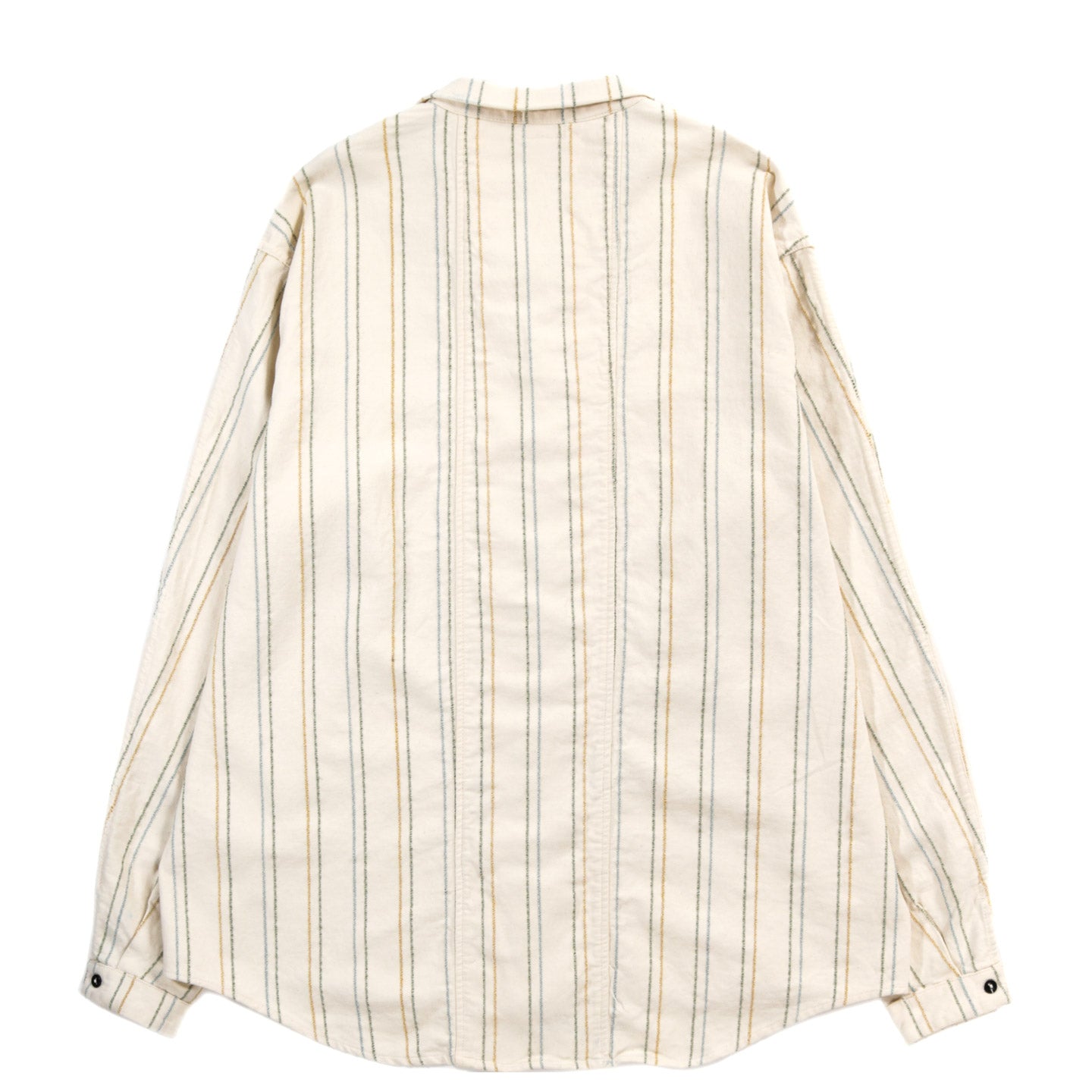 TENDER TYPE 486 BURRO SHIRT WOOL STRIPE COTTON TATTERSALL RINSED