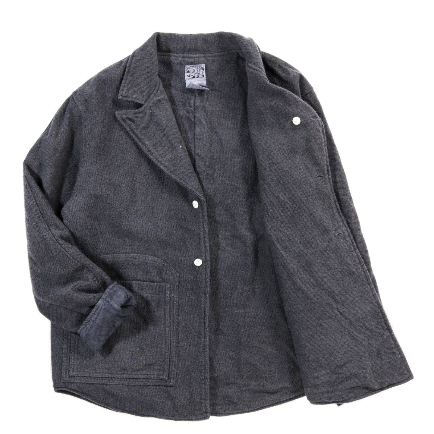 TENDER TYPE 918 TWO:ONE BUTTERFLY JACKET WOOL FACE BROKEN TWILL CHESTNUT DYED