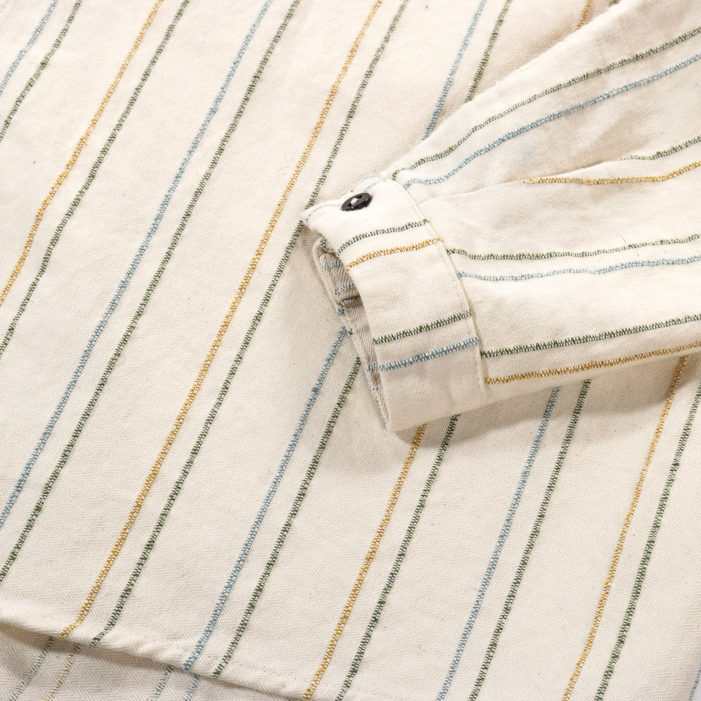 TENDER TYPE 486 BURRO SHIRT WOOL STRIPE COTTON TATTERSALL RINSED