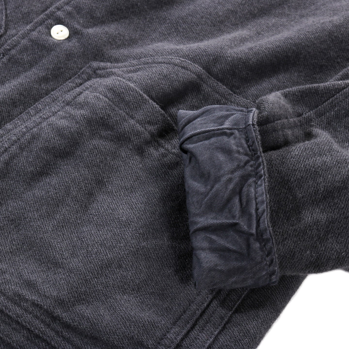 TENDER TYPE 918 TWO:ONE BUTTERFLY JACKET WOOL FACE BROKEN TWILL CHESTNUT DYED