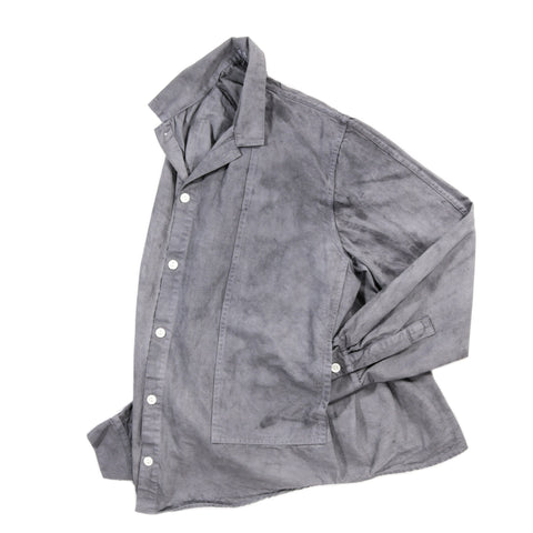 TENDER TYPE 439 STOLE POCKET BUTTERFLY SHIRT CLEAN COTTON DRILL CHESTNUT DYED