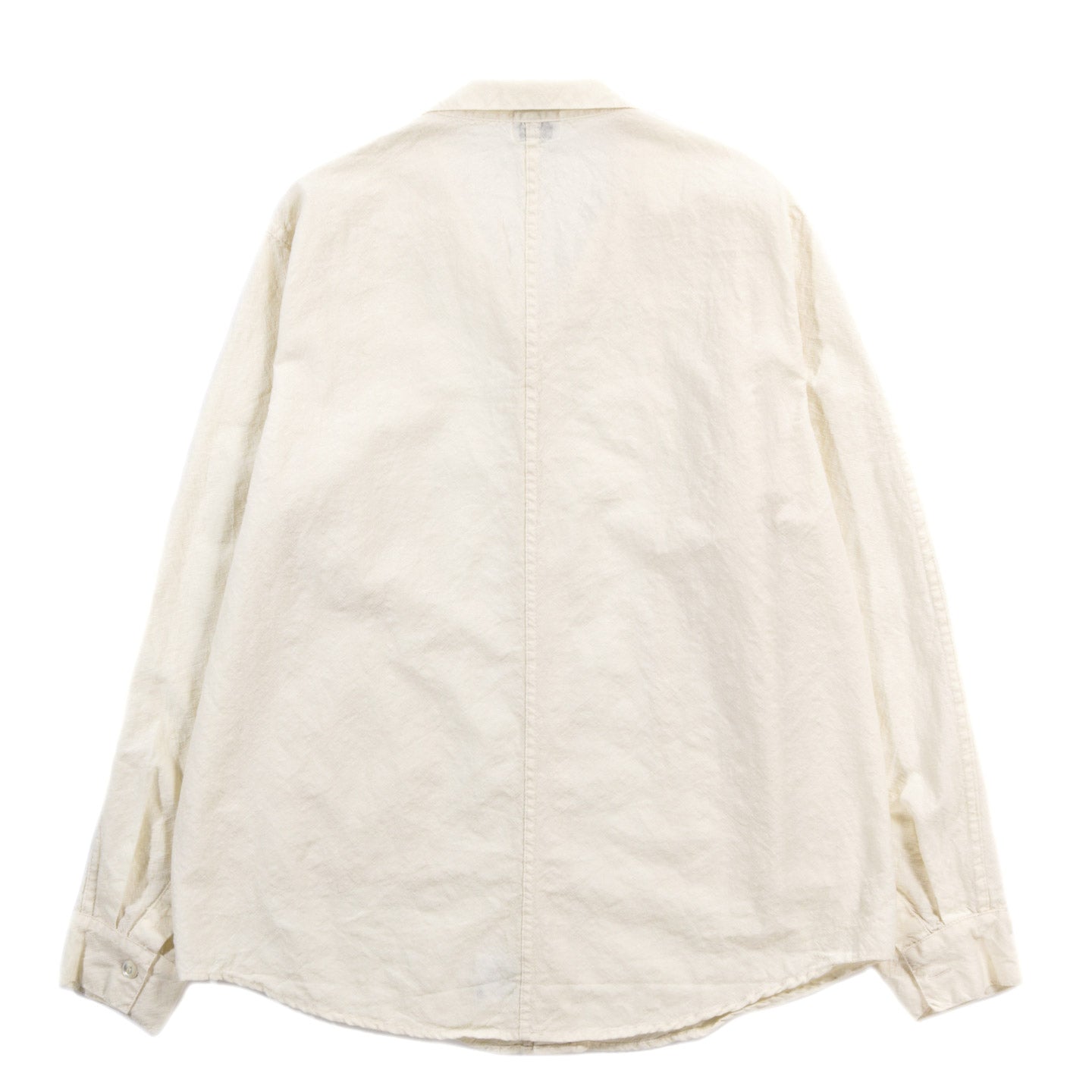 TENDER TYPE 439 STOLE POCKET BUTTERFLY SHIRT WOOL CALICO RINSED