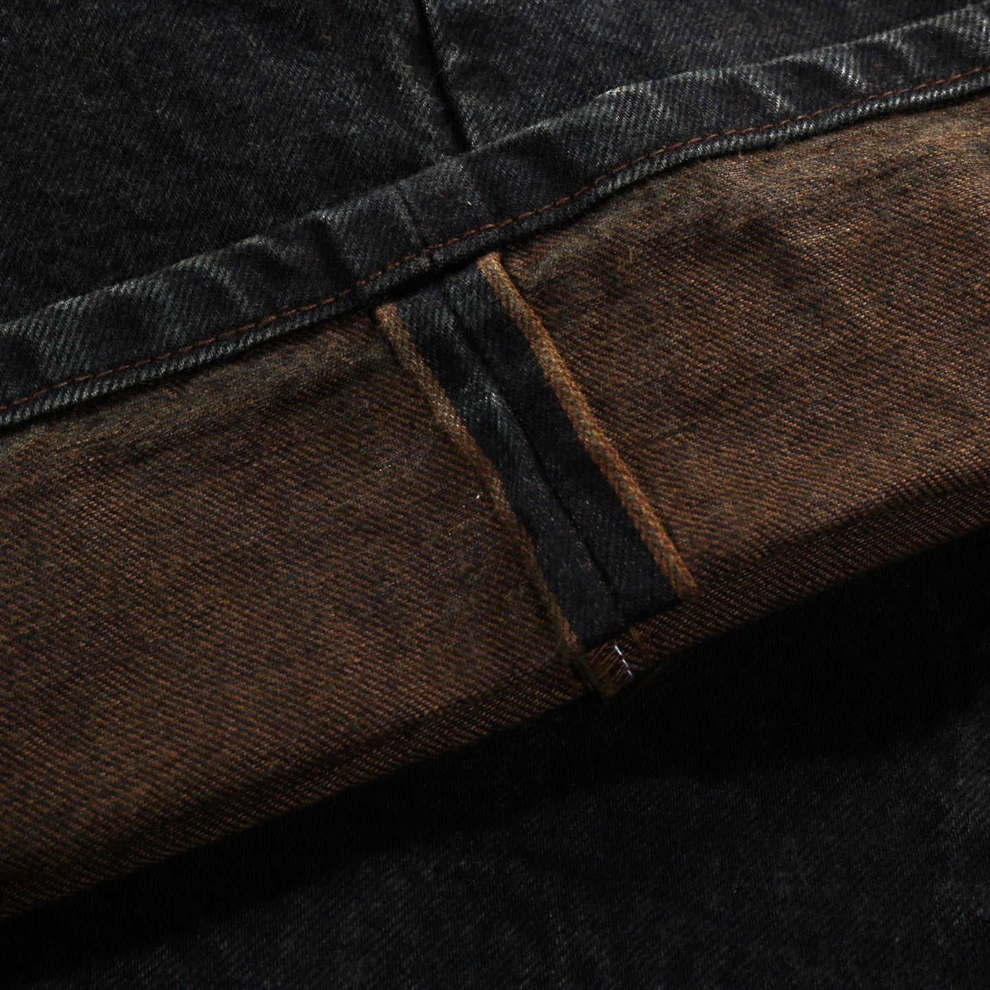 TENDER TYPE 157 TROUSERMAKERS JEANS 16OZ SELVAGE DENIM BROWN HAT