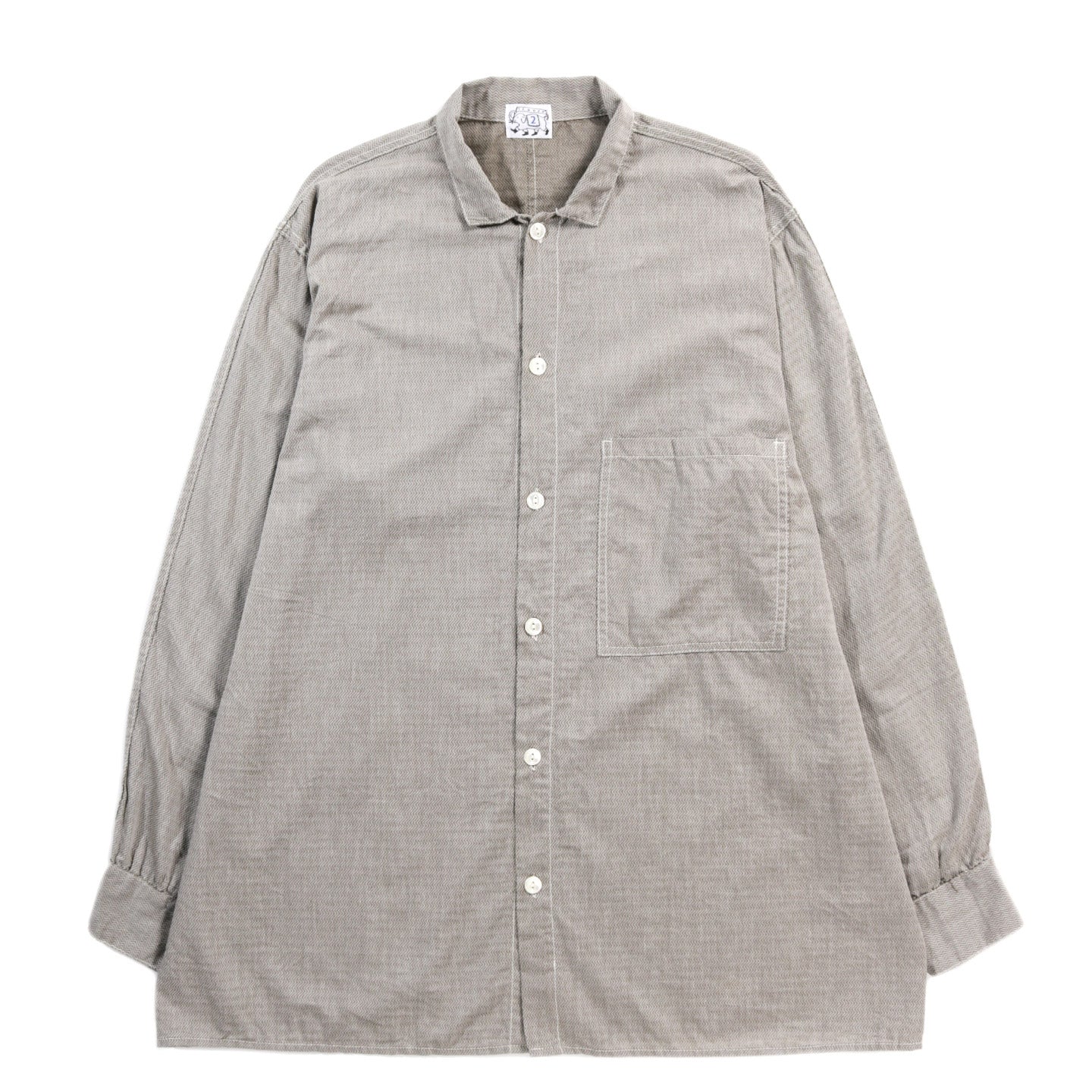 TENDER TYPE 471 PLASTRON SHIRT THUNDERBOLT COTTON CAMBRIC RINSED