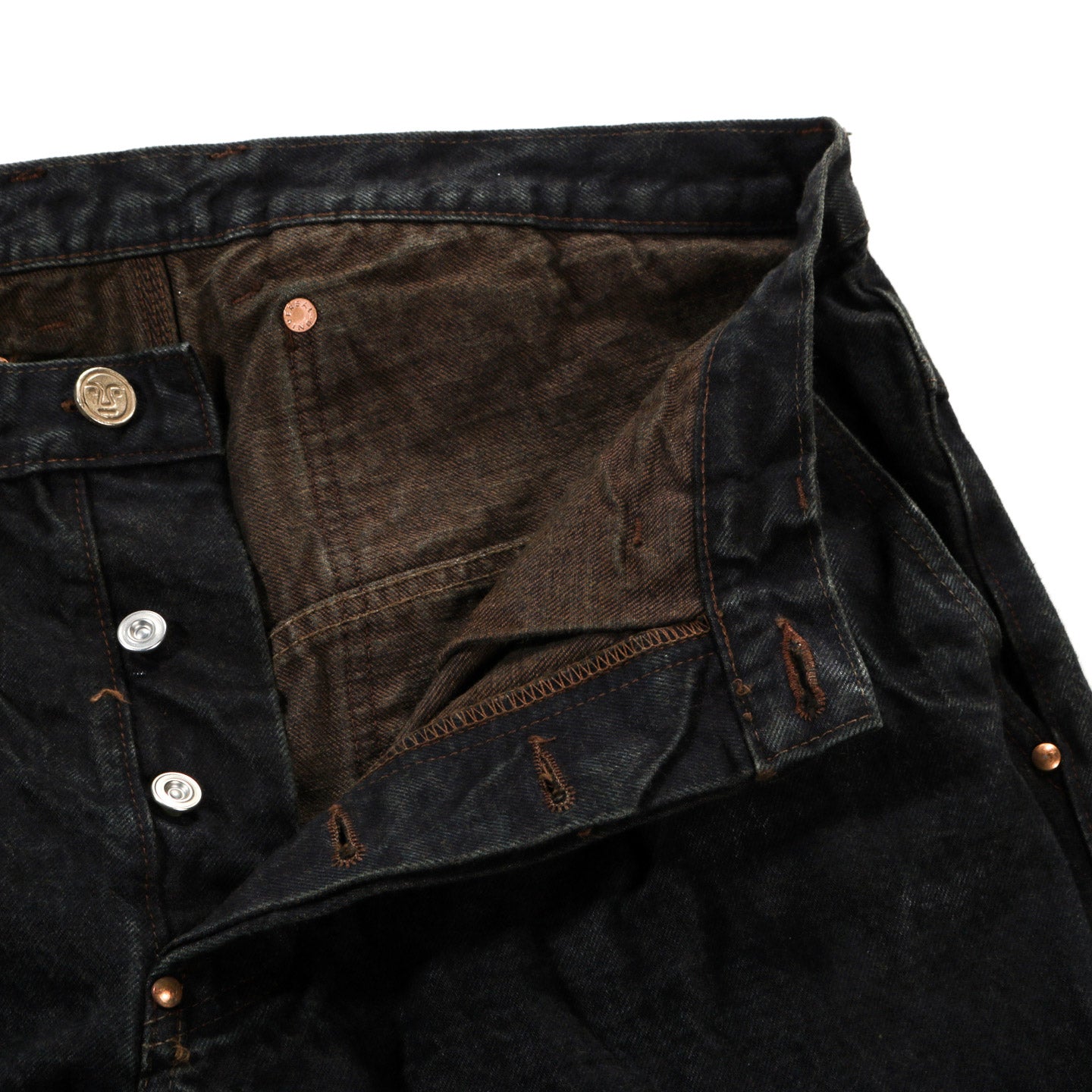TENDER TYPE 157 TROUSERMAKERS JEANS 16OZ SELVAGE DENIM BROWN HAT