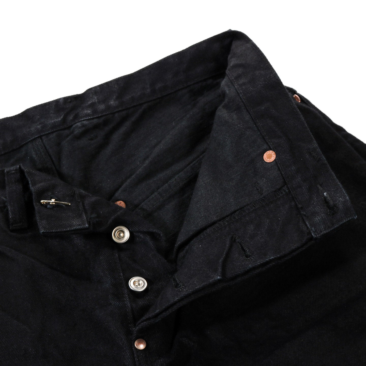 TENDER TYPE 130 TAPERED JEANS 16OZ SELVAGE DENIM BLACK HOLE