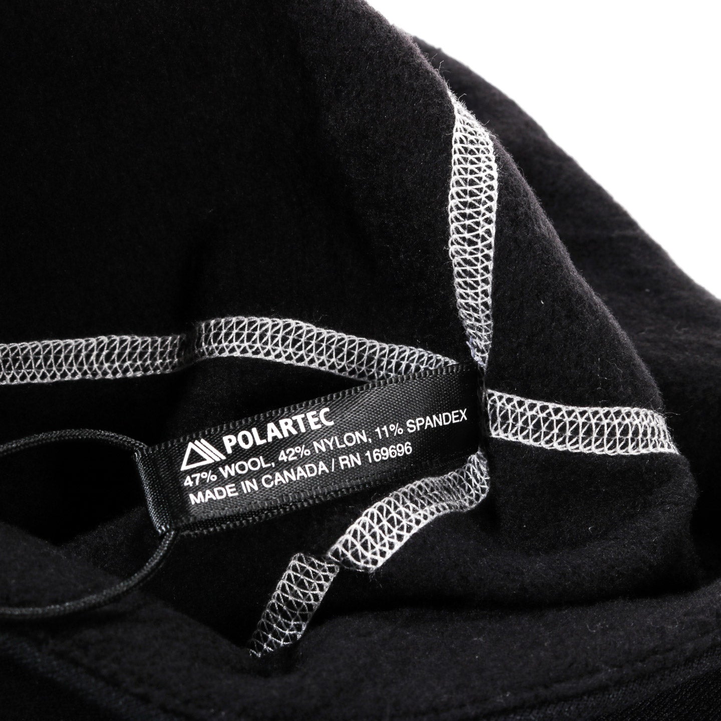 THURSTON POWER WOOL BEANIE BLACK / GLACIER GREY