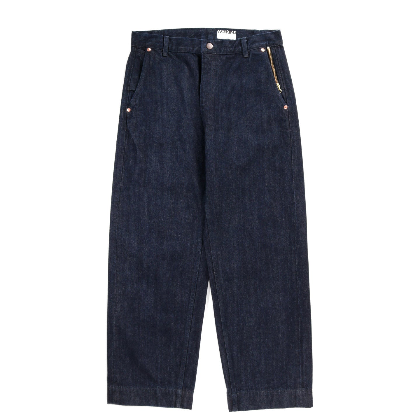 WORKING SLACK JEAN INDIGO DENIM RINSED