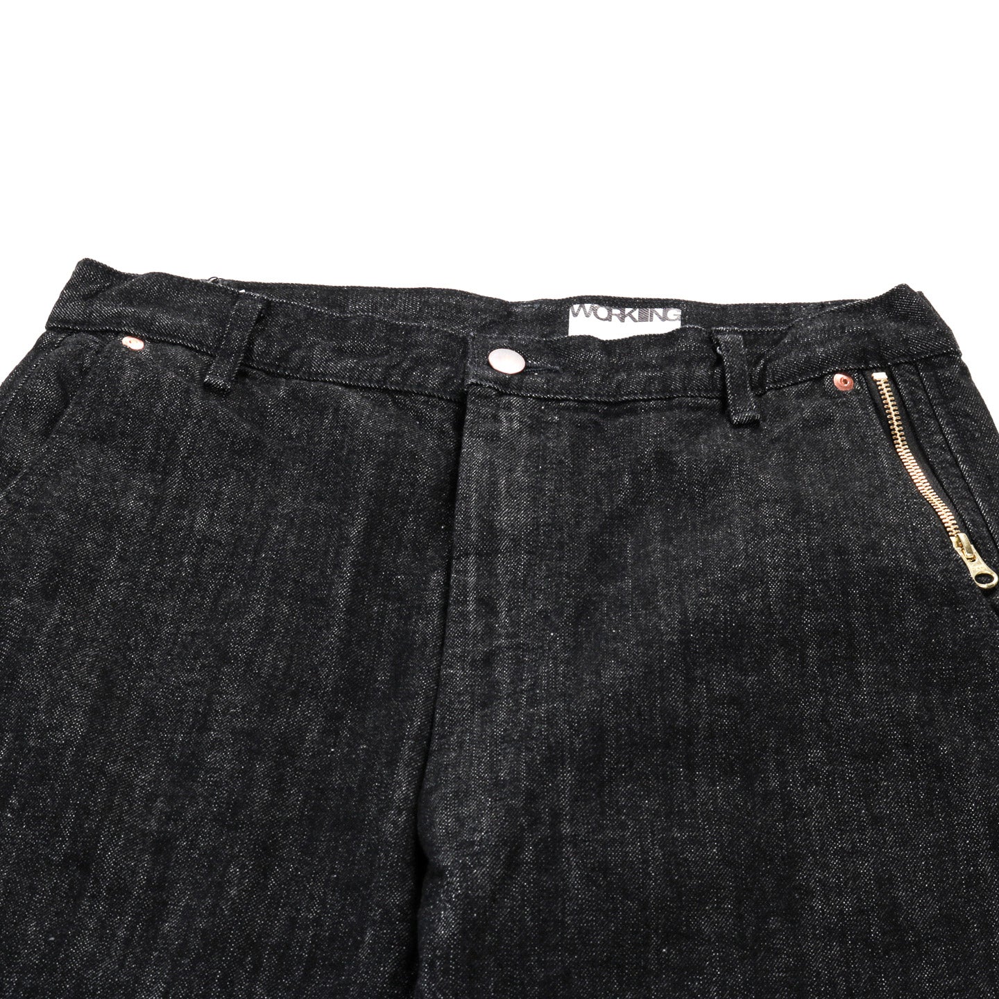 WORKING SLACK JEAN BLACK DENIM RINSED