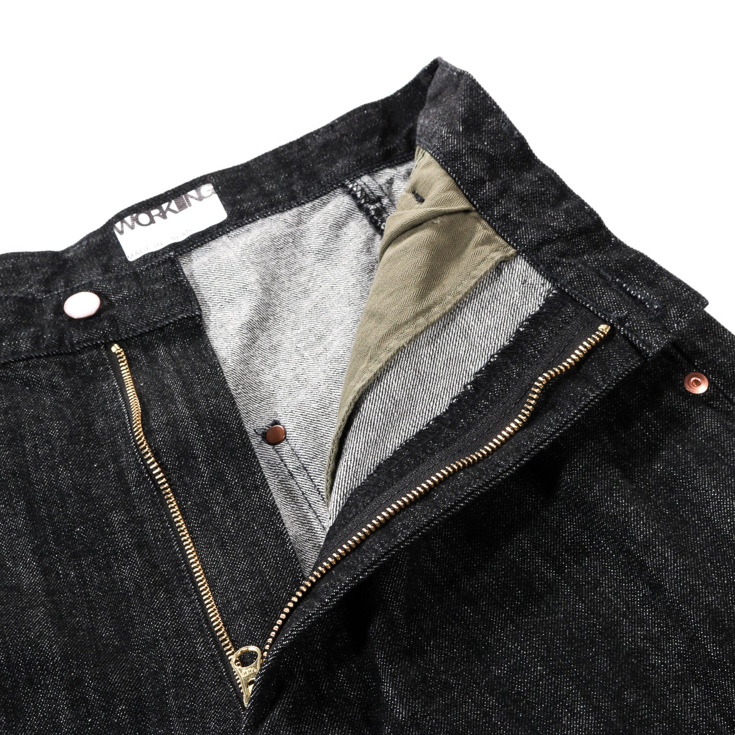WORKING SLACK JEAN BLACK DENIM RINSED