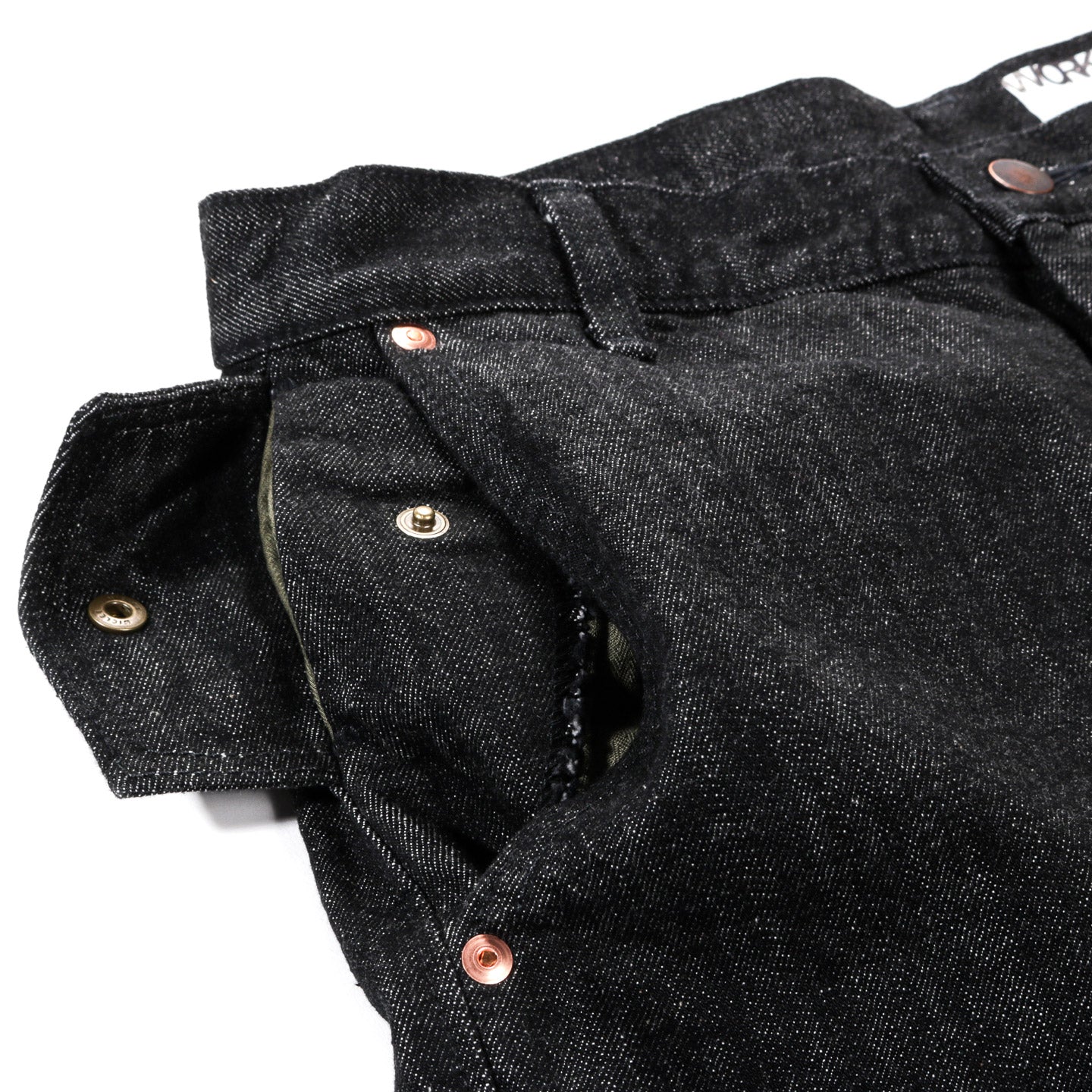 WORKING SLACK JEAN BLACK DENIM RINSED