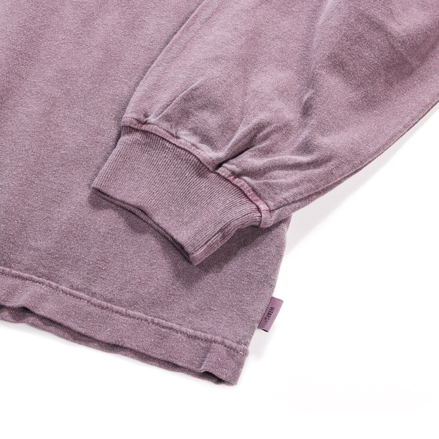 WTAPS OVERDYE LS T-SHIRT BURGUNDY