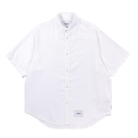WTAPS REPO 02 SS SHIRT COOLMAX HERRINGBONE WHITE