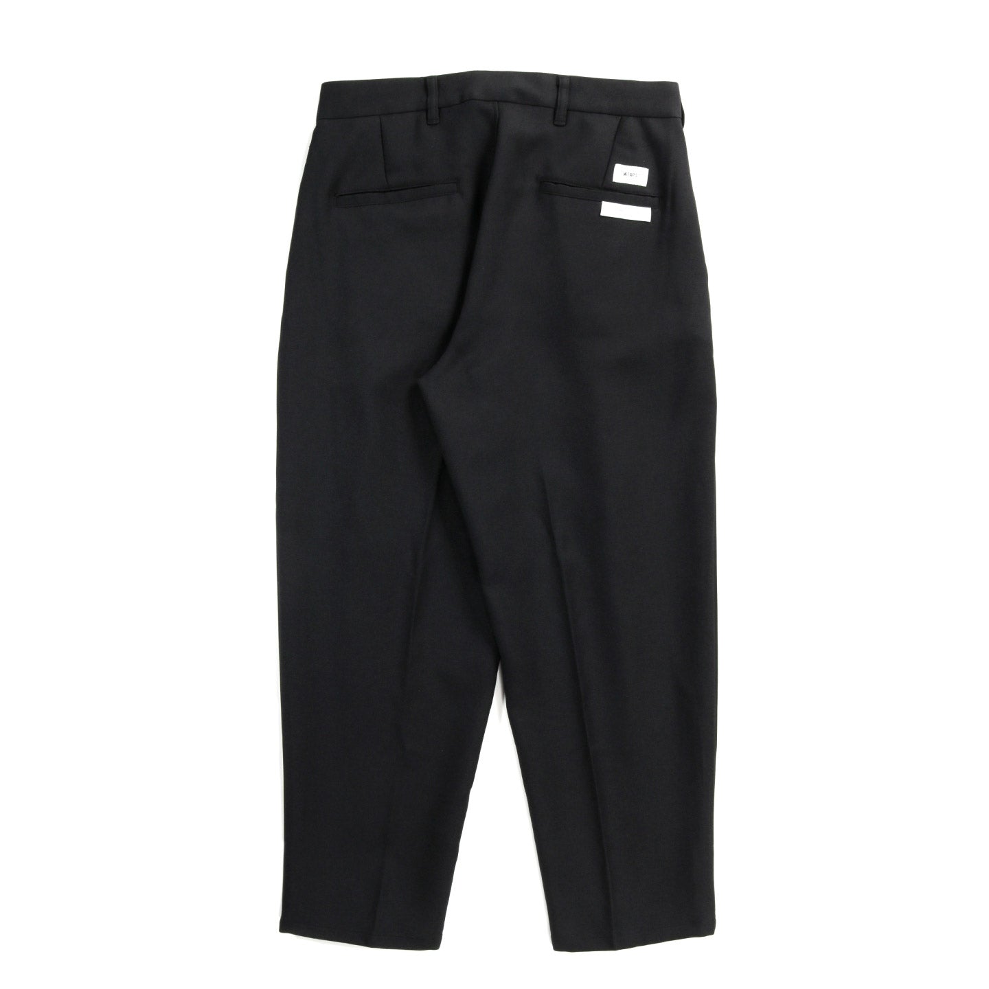 WTAPS PLEATED TROUSERS BLACK