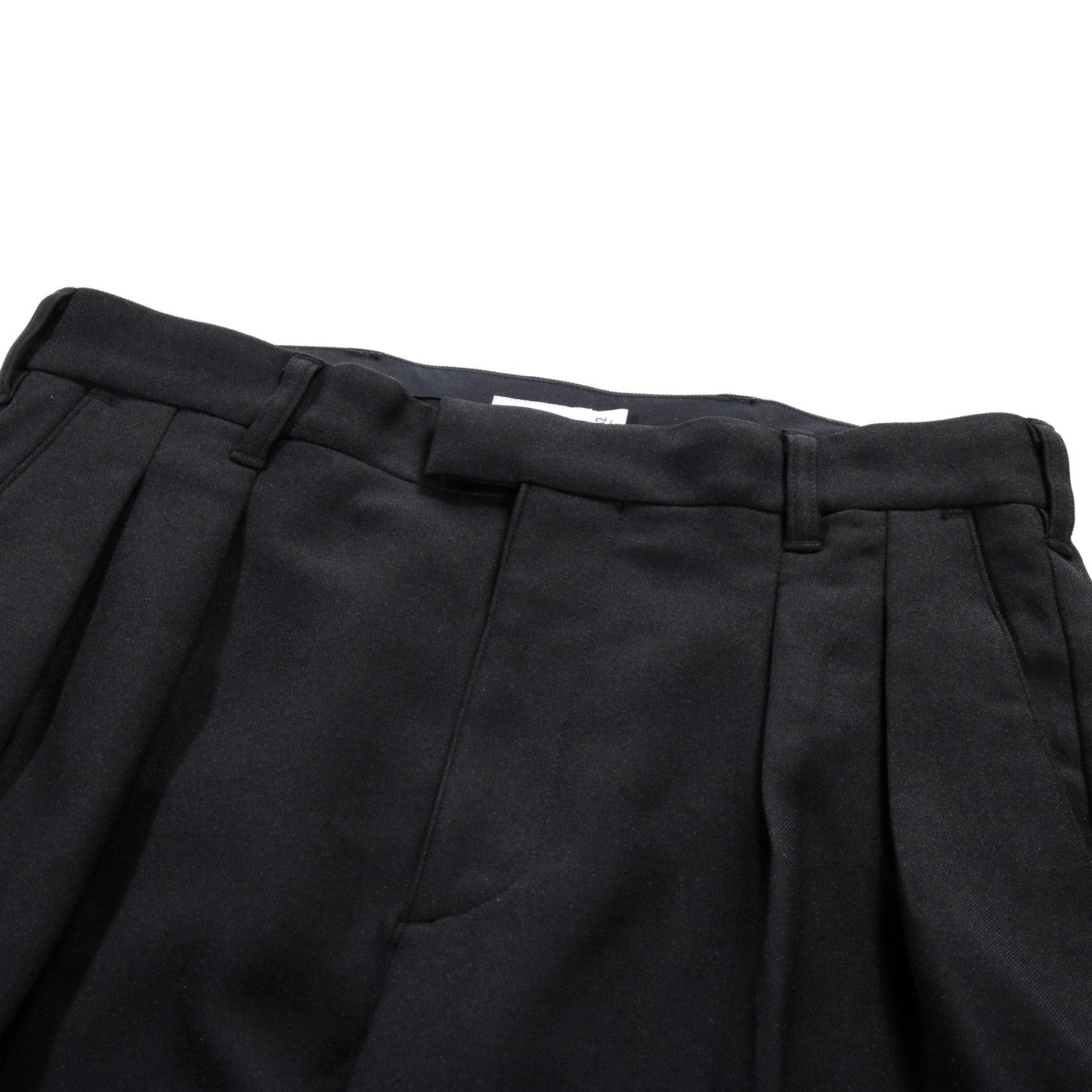 WTAPS PLEATED TROUSERS BLACK