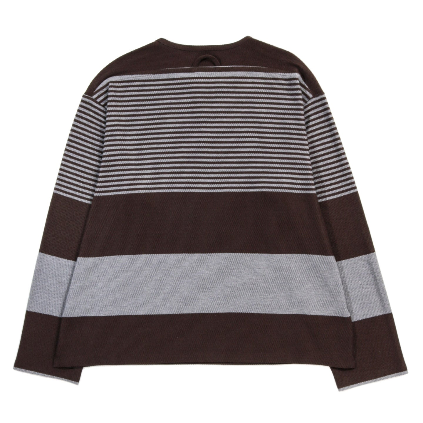 WANZE RUGBY LONG SLEEVE COTTON WAFFLE STRIPE