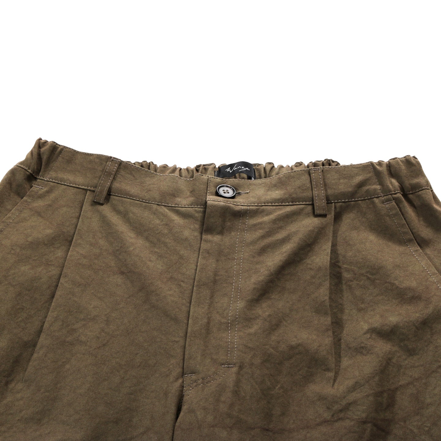 WANZE TROUSER DENSE WEAVE COTTON KHAKI
