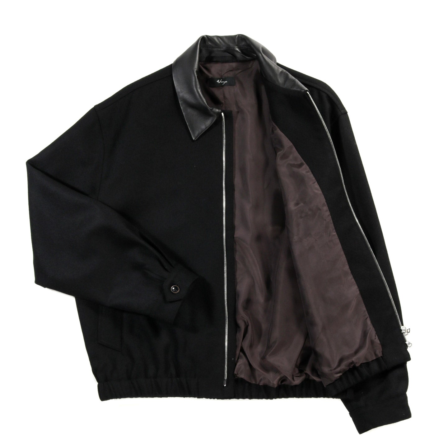 WANZE HARRINGTON JACKET WOOL SERGE BLACK