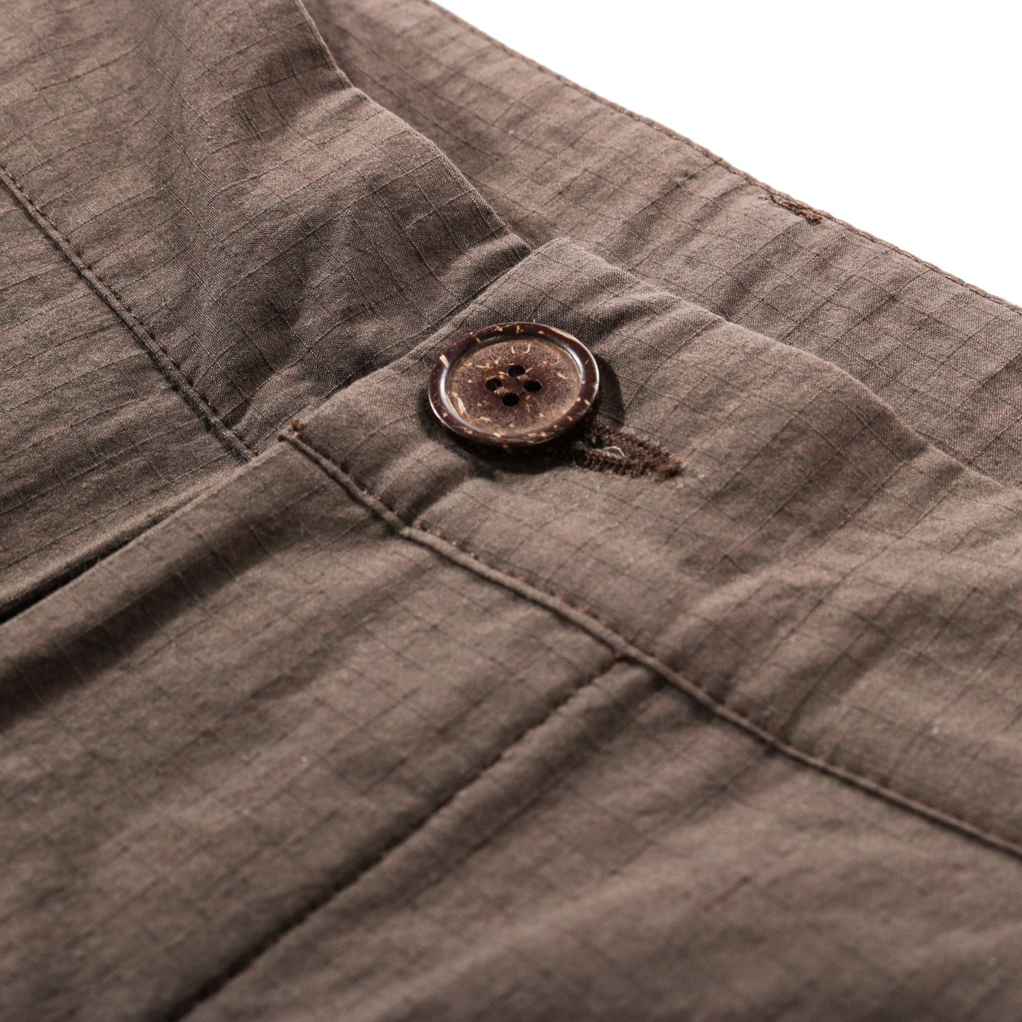 XENIA TELUNTS BUTTON-TAB HEM PANT BROWN