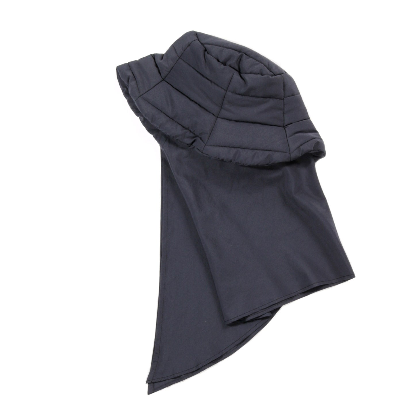 XENIA TELUNTS SNUG-SCARF BUCKET HAT DARK GREY