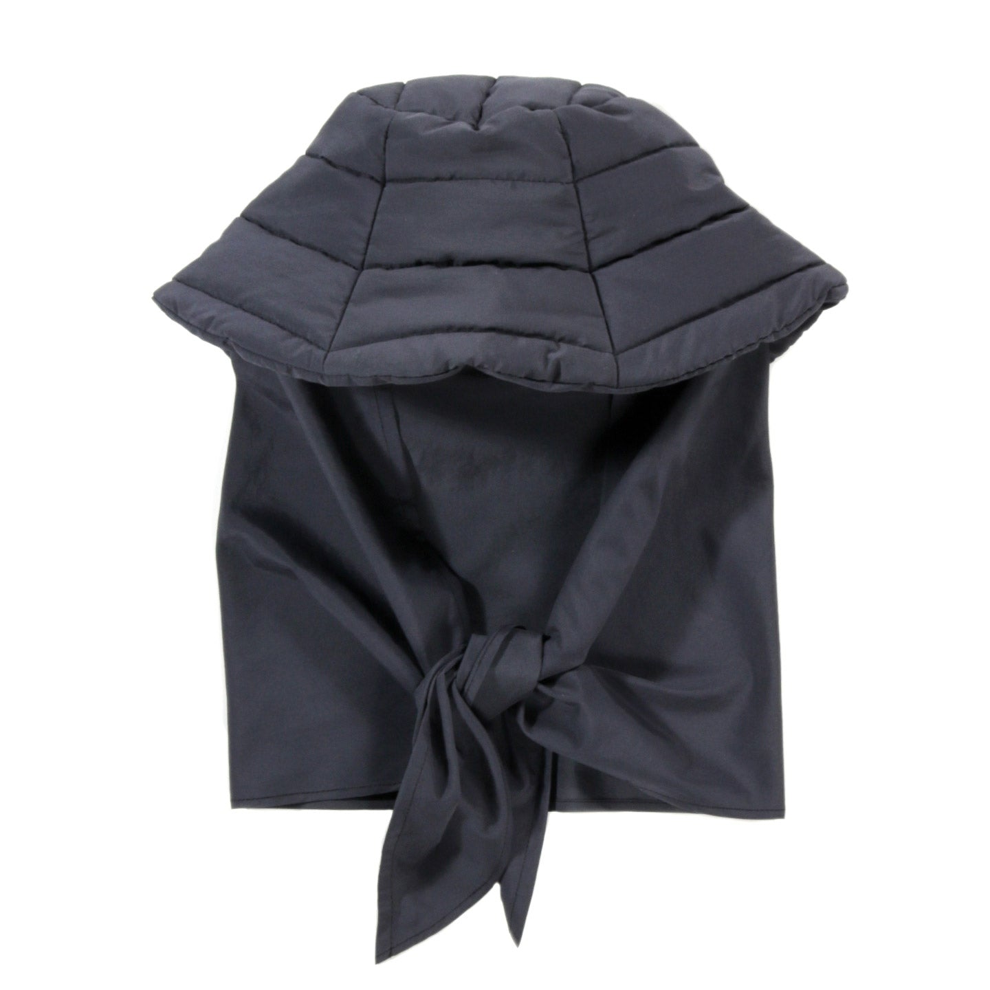 XENIA TELUNTS SNUG-SCARF BUCKET HAT DARK GREY