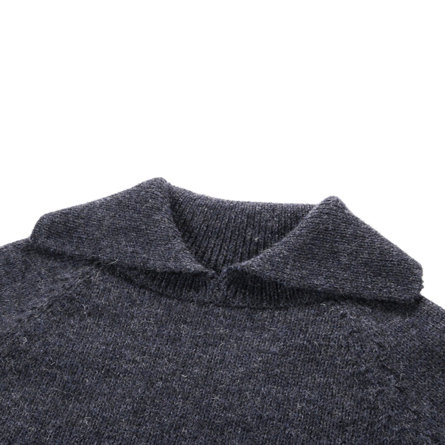 XENIA TELUNTS SAILOR'S NECK SWEATER CHARCOAL