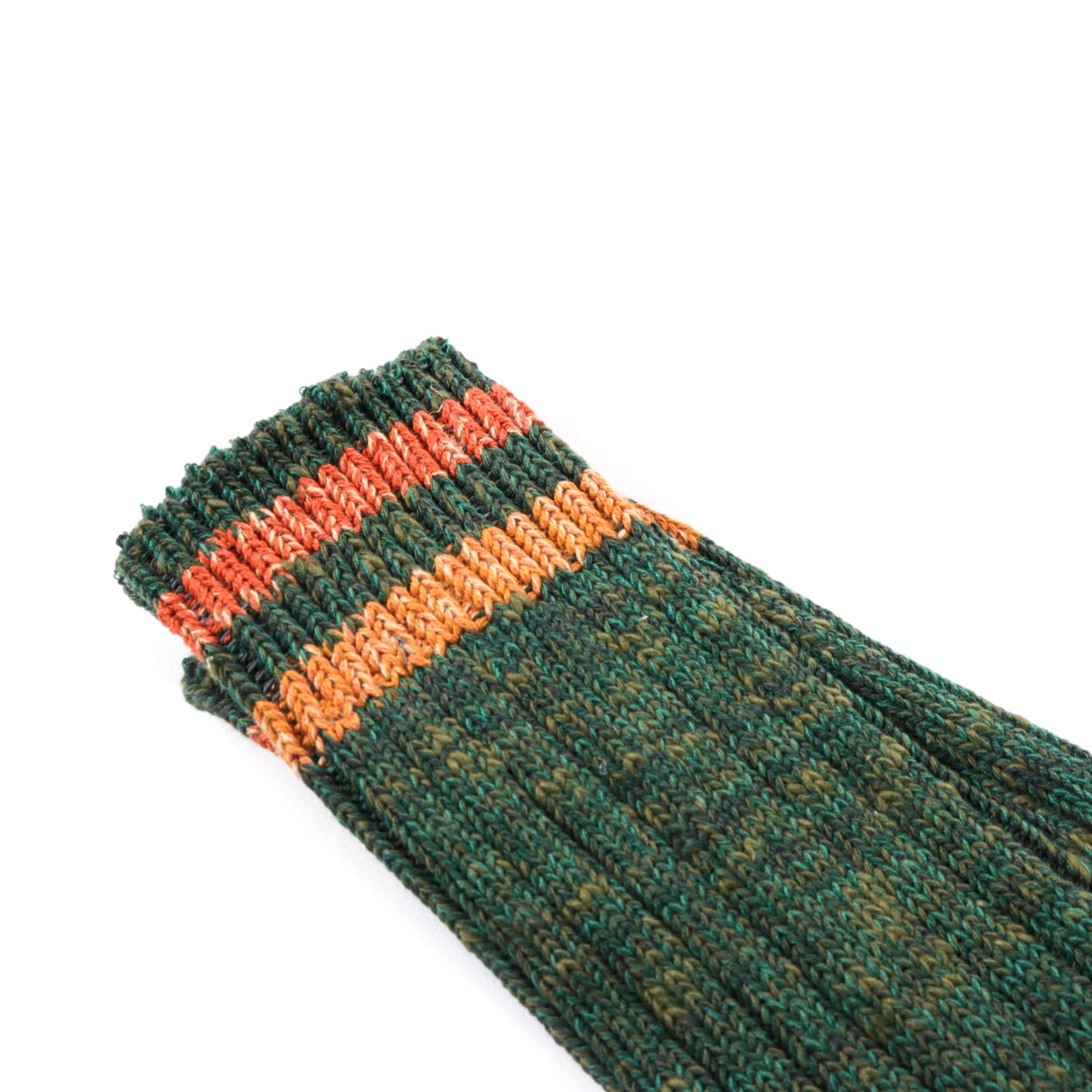 KAPITAL 60 YARNS IVY RAINBOWY HAPPY HEEL SOCKS GREEN