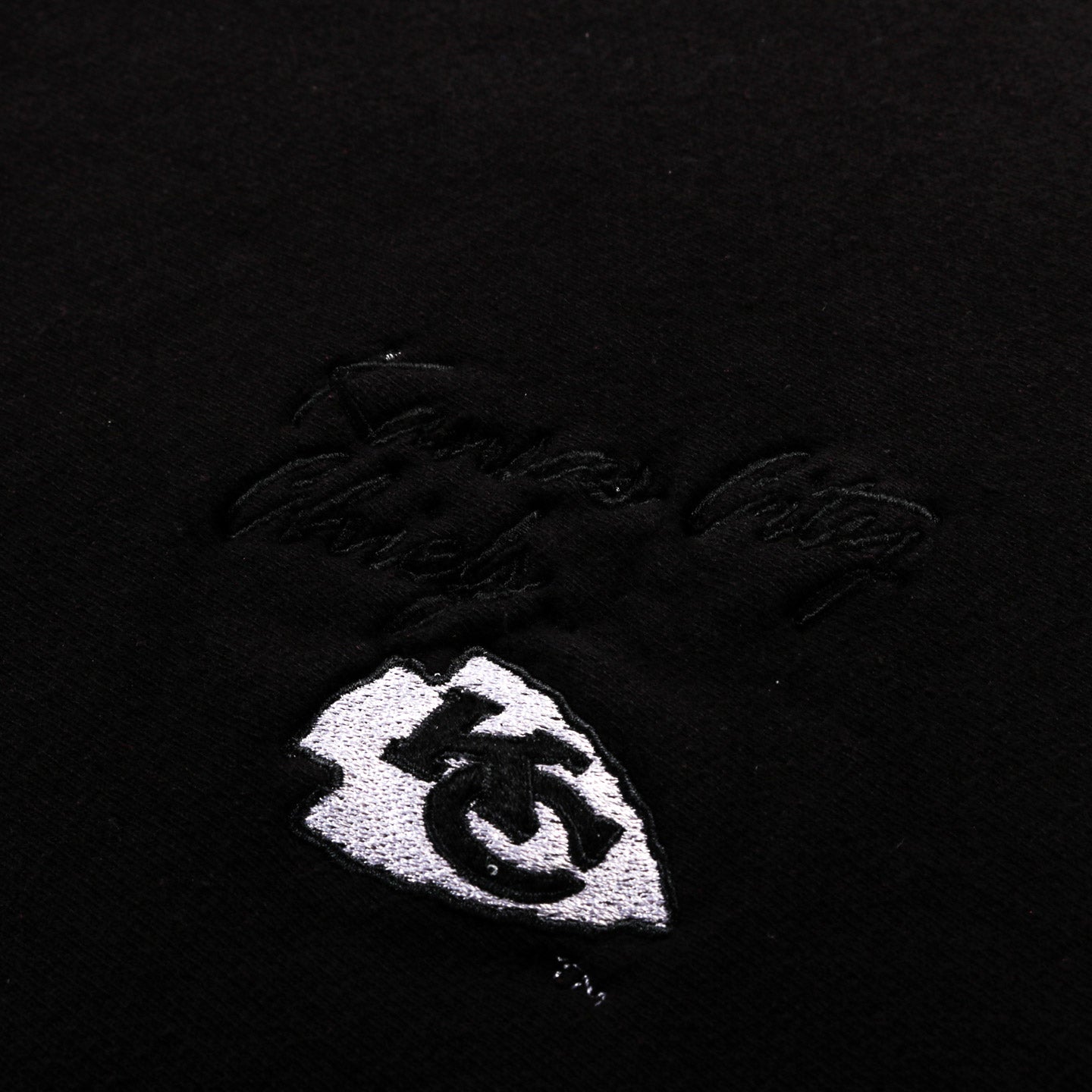 4SDESIGNS RECYCLED SIZE TAG ECO CREWNECK BLACK OVERDYE - L(A)