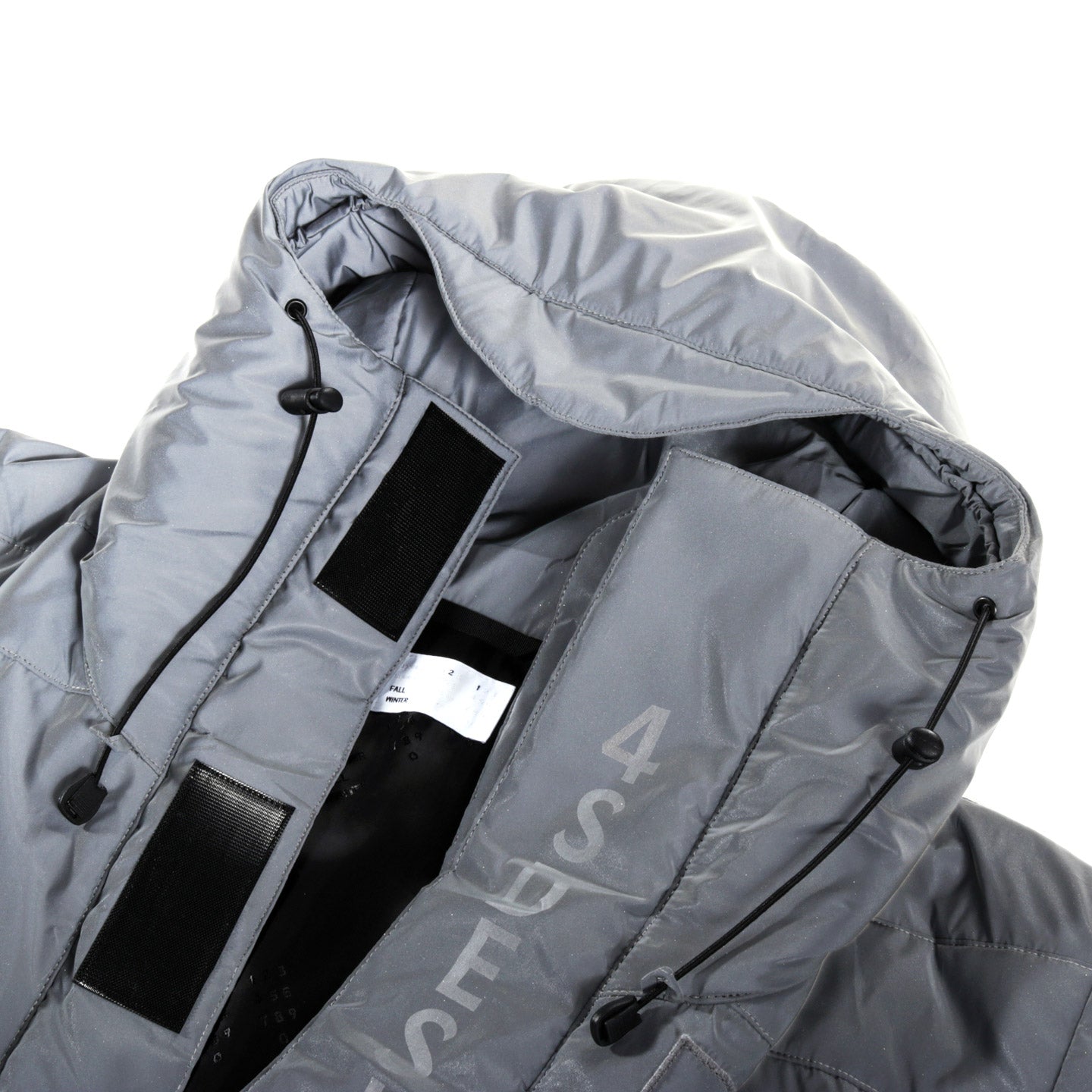 4SDESIGNS NF COAT REFLECTIVE LIGHT GREY