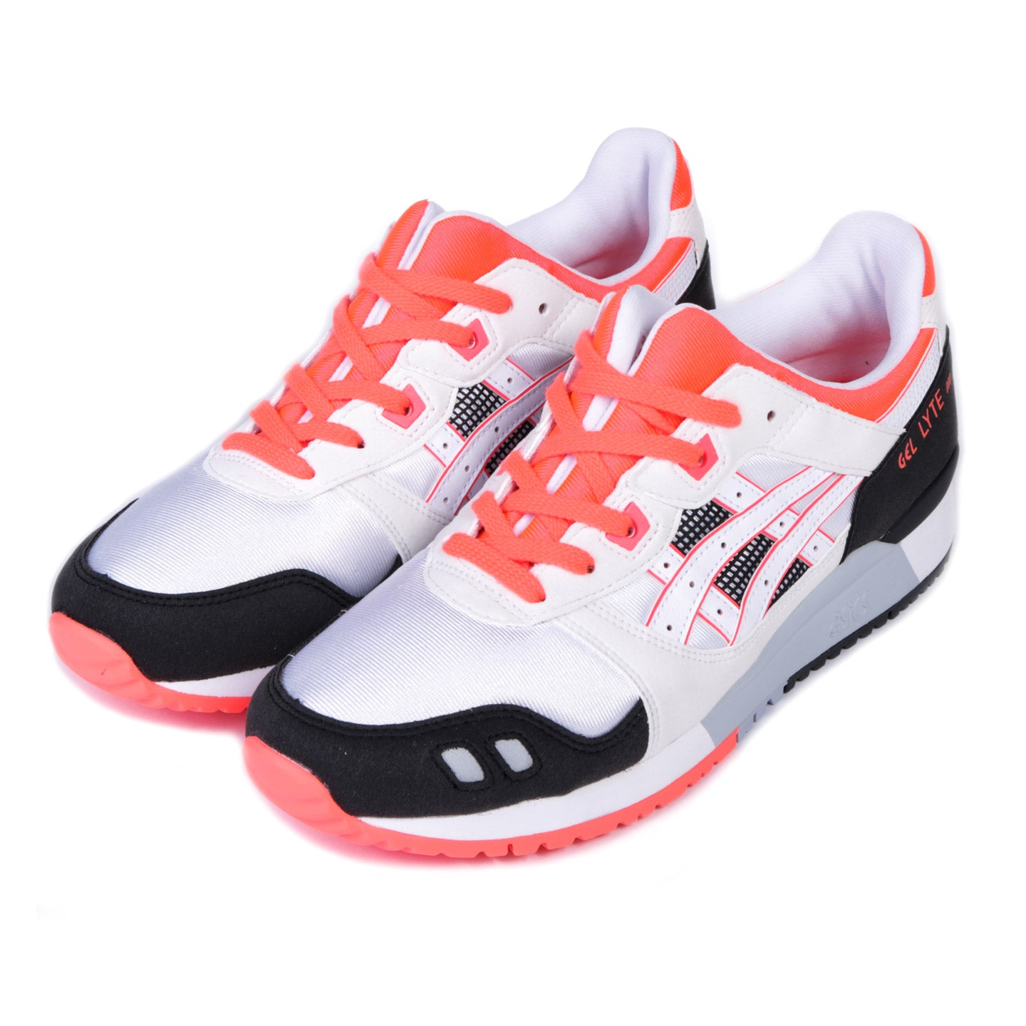 ASICS GEL-LYTE III OG WHITE / FLASH CORAL