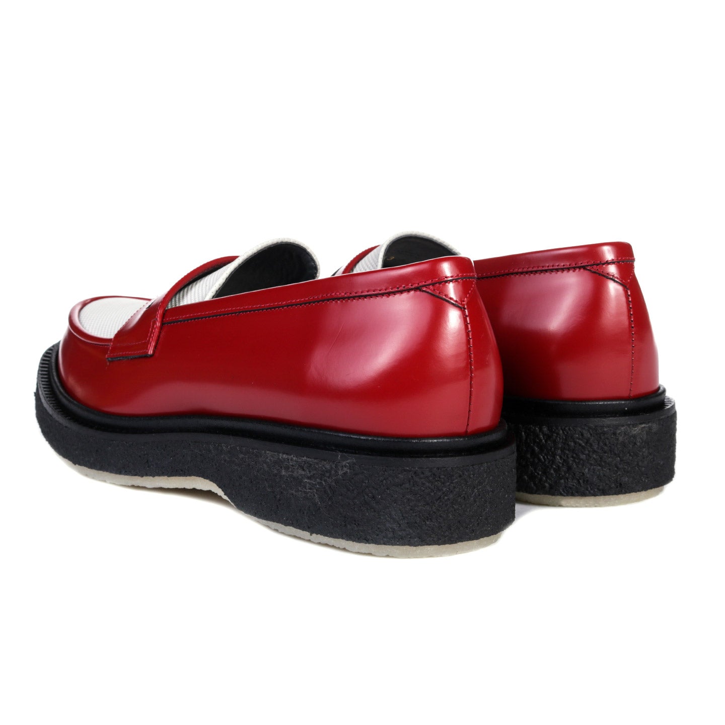 ADIEU TYPE 5 LOAFER POLIDO DEEP RED / DOTS EMBOSSED WHITE