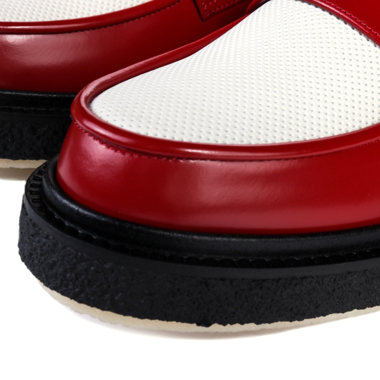ADIEU TYPE 5 LOAFER POLIDO DEEP RED / DOTS EMBOSSED WHITE