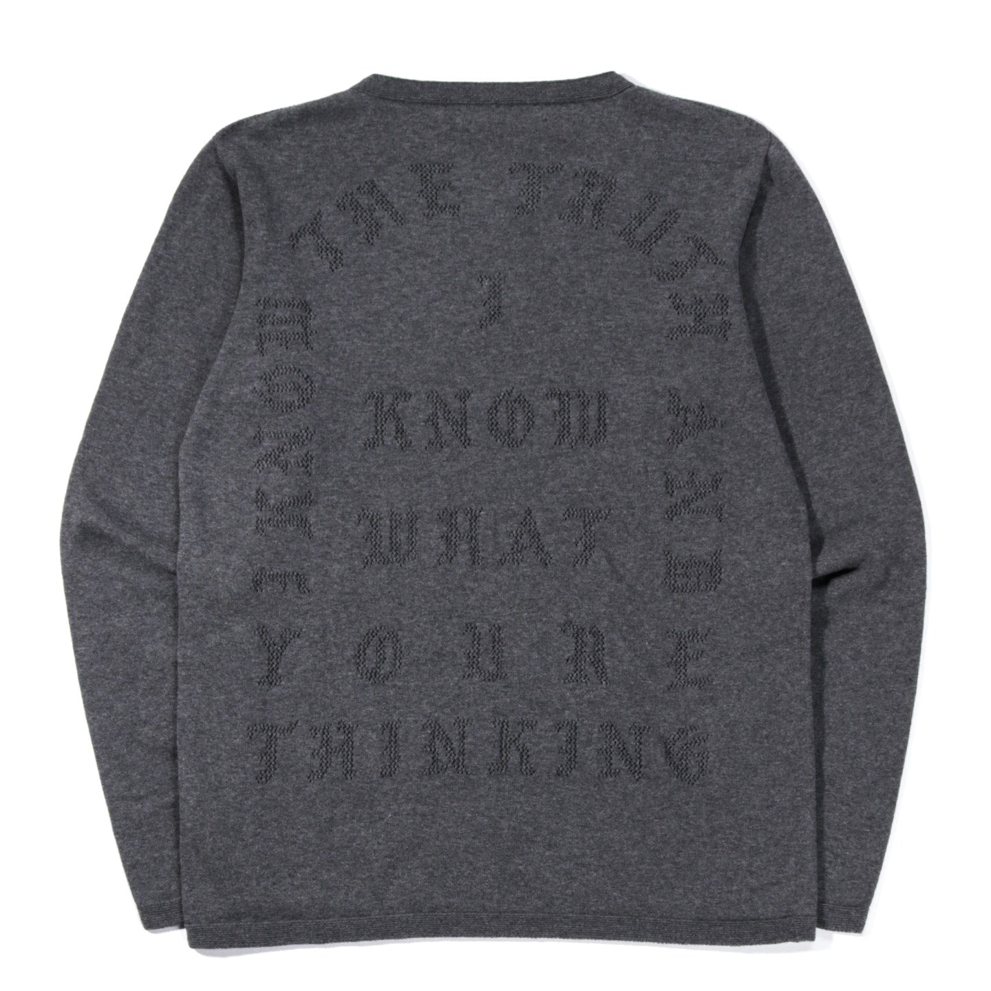 A.FOUR X CALI THORNHILL DEWITT WHOLE GARMENT LS T GREY