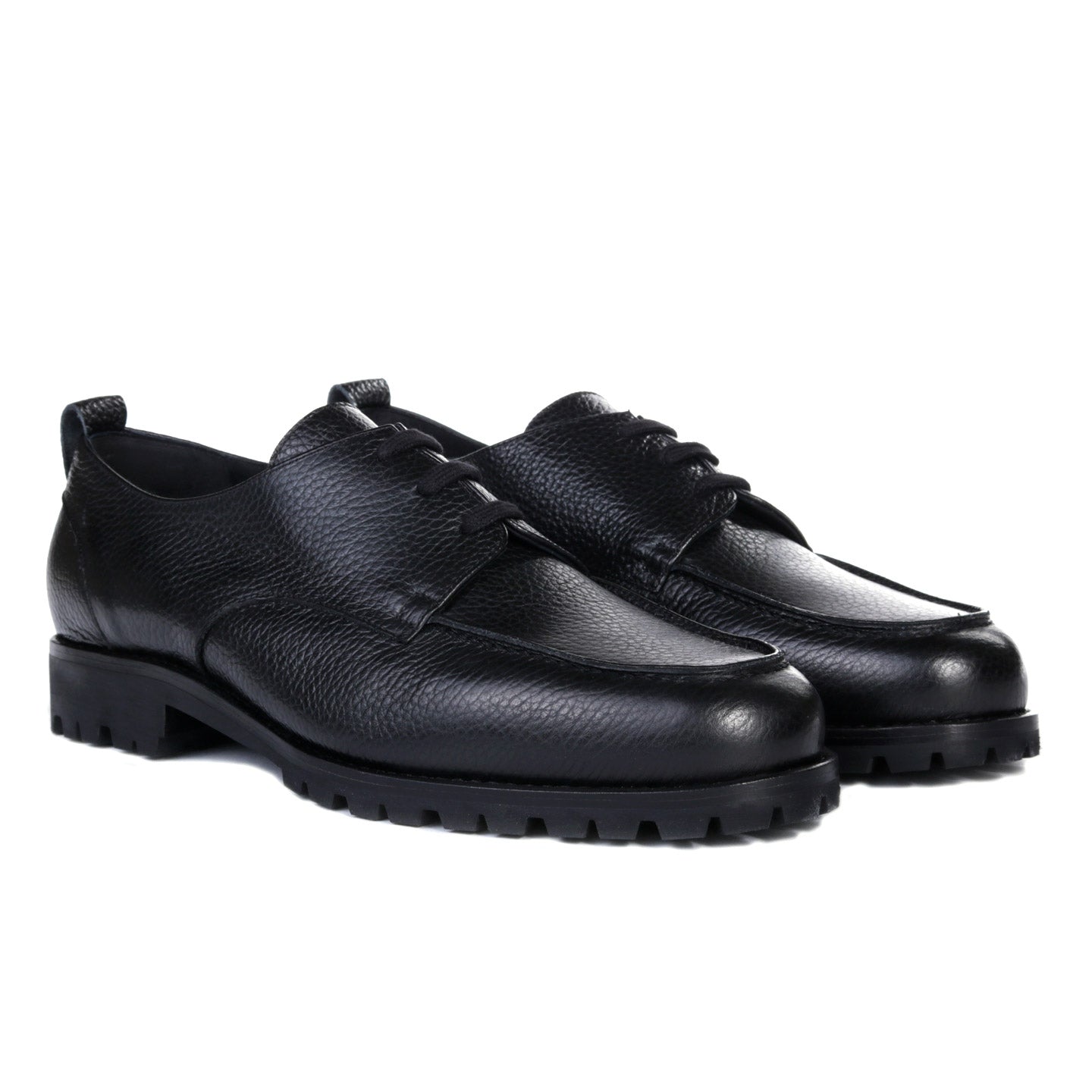 A KIND OF GUISE AVOLA DERBY BLACK LEATHER