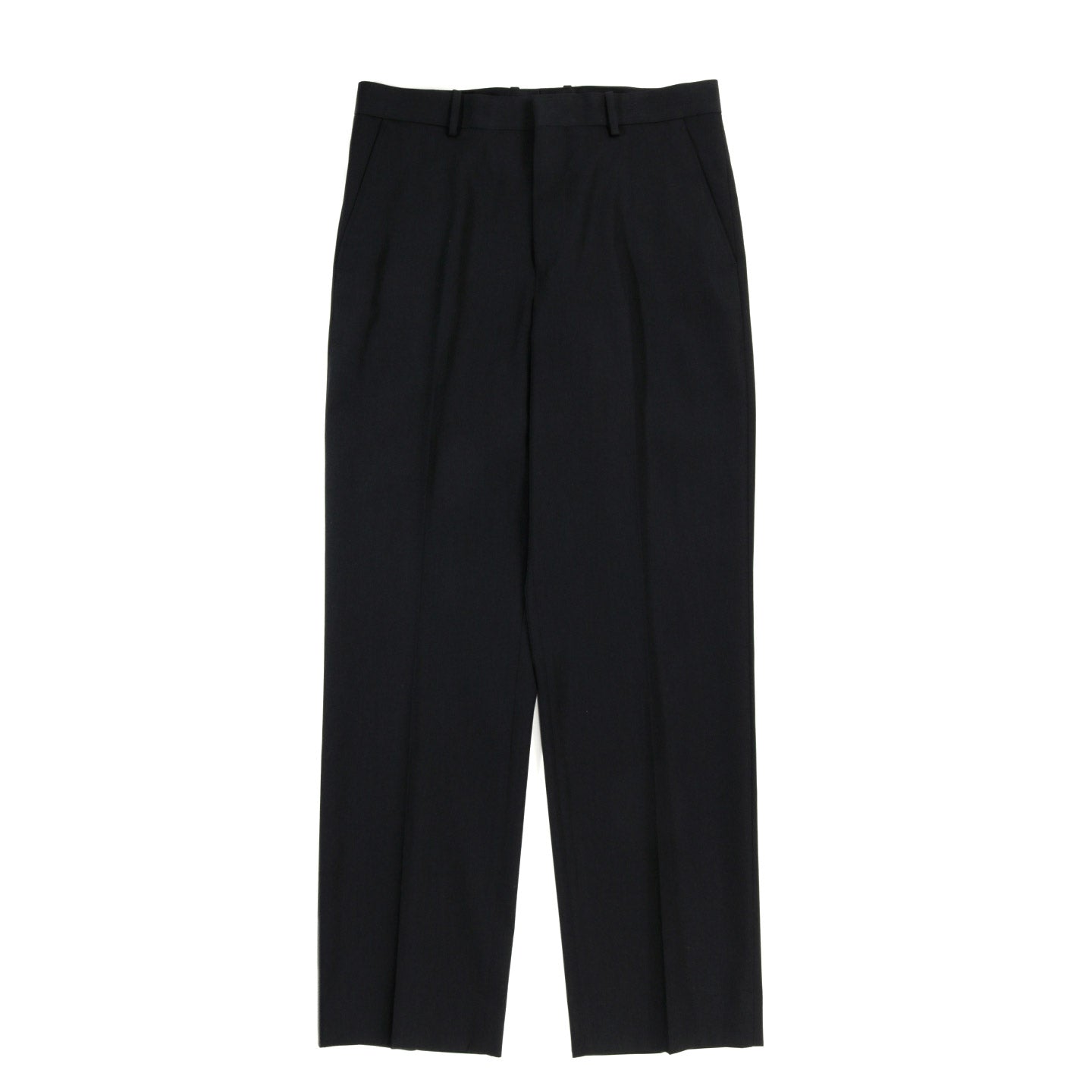 AURALEE LIGHT WOOL MAX GABARDINE SLACKS BLACK | TODAY CLOTHING